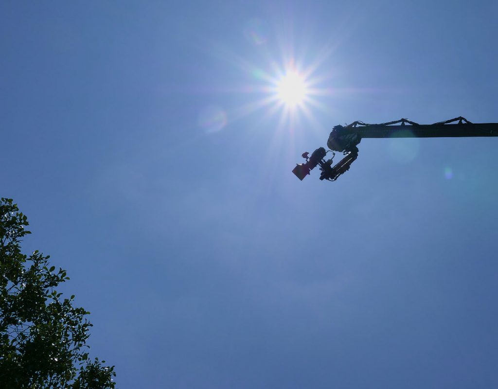 Camera on a crane