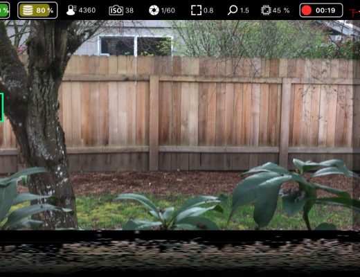 CTPro's camera, zoomed halfway, in record.