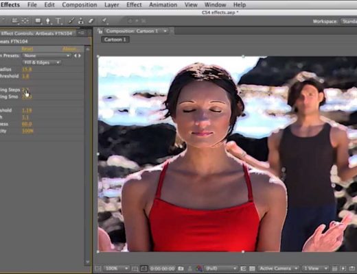 An application of the After Effects Cartoon Effect