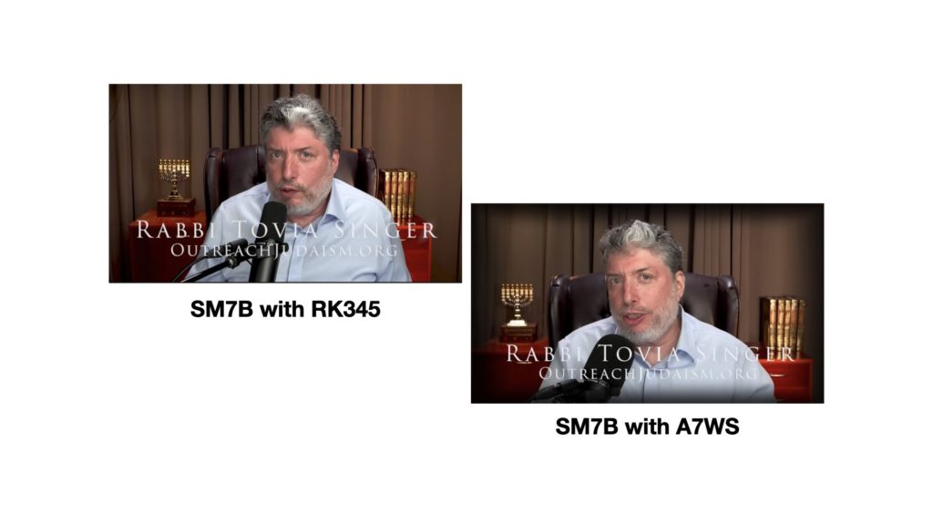 Plosive prevention: A7WS, A81WS or WS2, not RK345 15