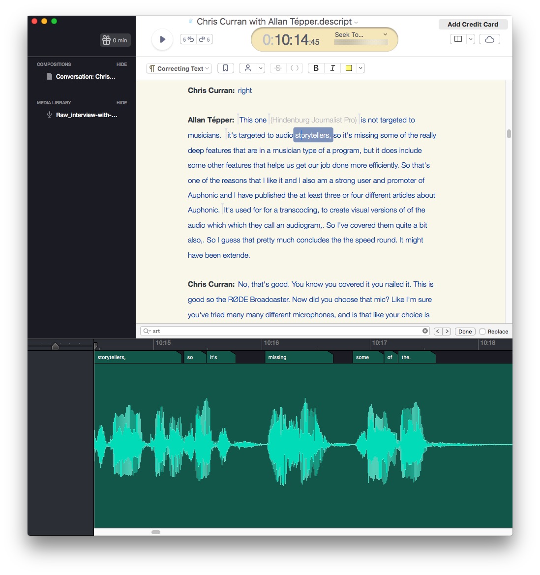 Descript transcribes 22 languages including Castilian & Catalán 1