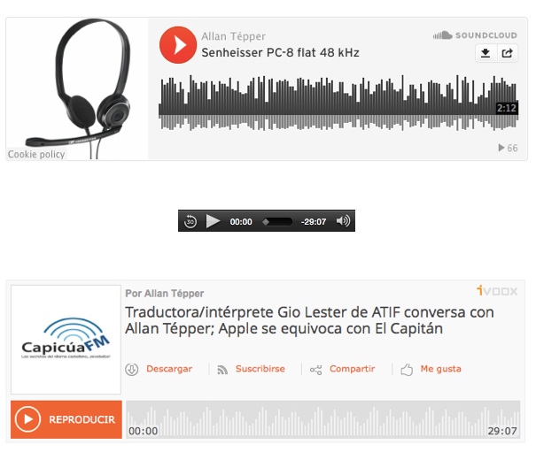 Embedding audio on the web, Facebook and sometimes even YouTube 6