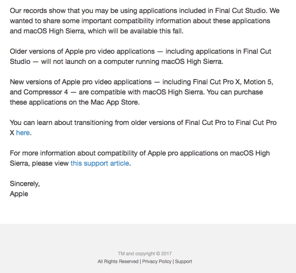 Apple, please create an XML utility to provide access to old Final Cut Pro 7 Classic projects 1