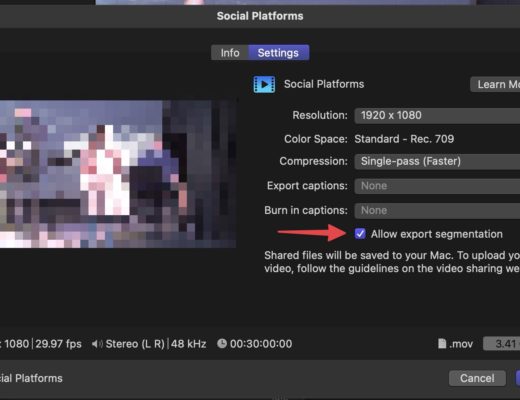 Final Cut Pro 10.7 has shipped (UPDATED 12/11/23) and export segmentation might speed things up for you 24