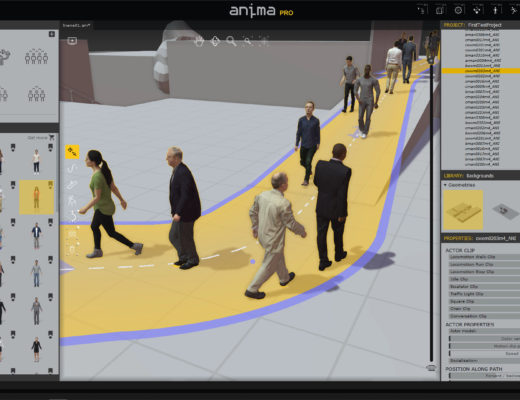 COVID-Compliant Crowd Scenes on a Budget using Anima 1