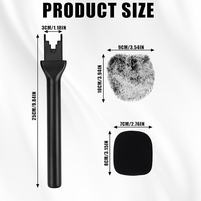 Lav Mic Handle, a generic accessory to convert your lav/transmitter mic into a proper handheld 9 Lav Mic Handle, a generic accessory to convert your lav/transmitter mic into a proper handheld 9
