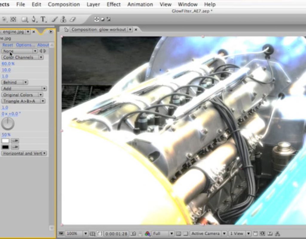 Adobe After Effects Glow plug-in