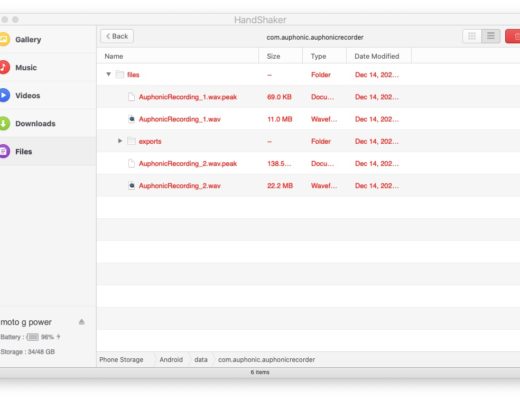 Review: HandShaker transfer-macOS for Android devices + Auphonic crossgating resolution 47