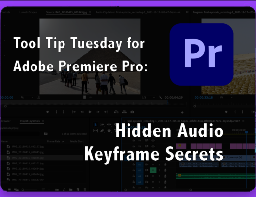 Tool Tip Tuesday for Adobe Premiere: Hidden Audio Keyframes secrets 1