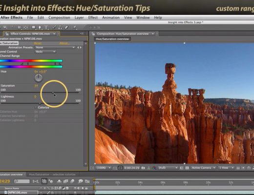 After Effects Classic Course: Hue Saturation Tips 2