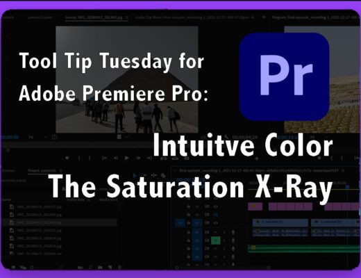 Tool Tip Tuesday for Adobe Premiere Pro: Intuitive Color - the Saturation X-Ray 29