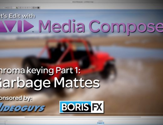 Let's Edit with Media Composer - Chroma keying Part 1 - Garbage Mattes 13