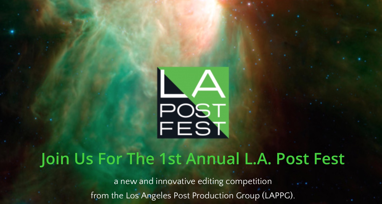 The First Annual LA Post Fest is May 14, 2016 12
