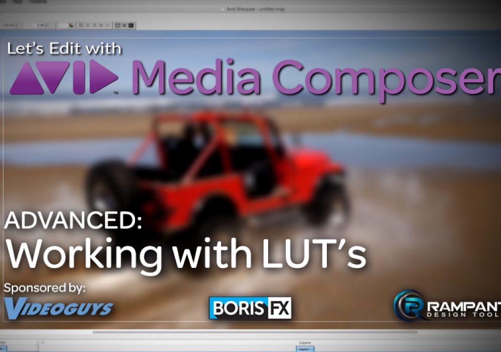 Let's Edit with Media Composer - ADVANCED - Working with LUT's 1