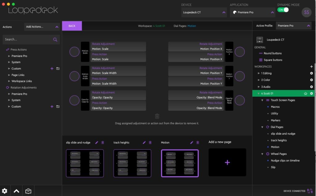 Loupedeck update finally adds support for Motion parameters in Adobe Premiere Pro 1