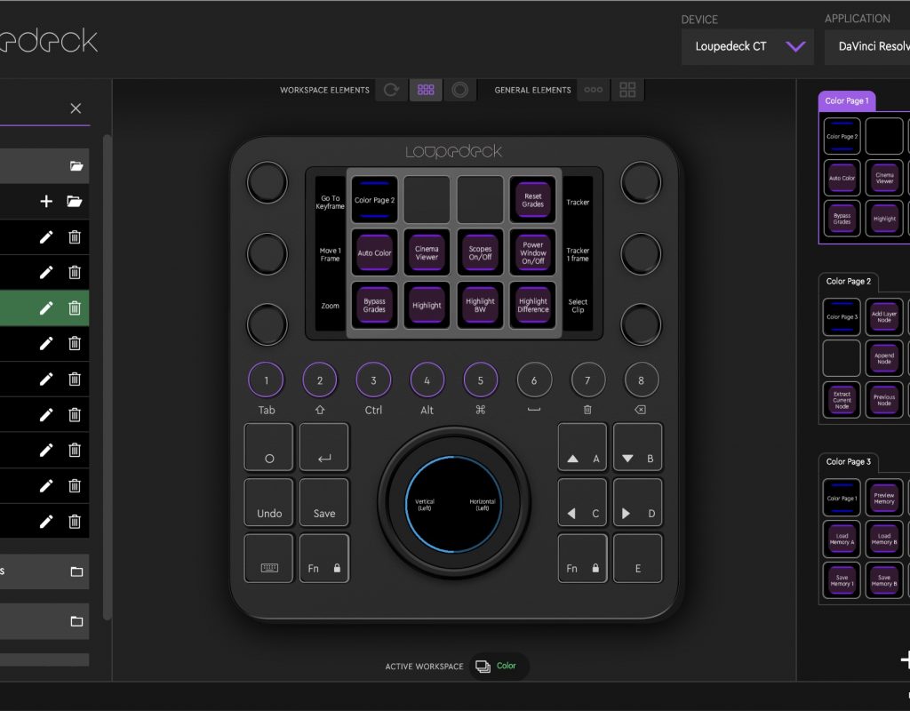 loupedeck-resolve-color
