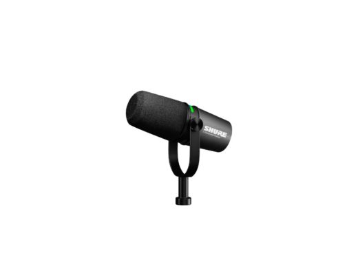 Shure MV7i microphone w/built-in interface for an external source, SmartGate or multitrack recording via MOTIV Mix 2