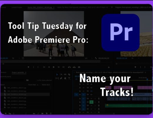 Title: Adobe Premiere Pro Name your Tracks!