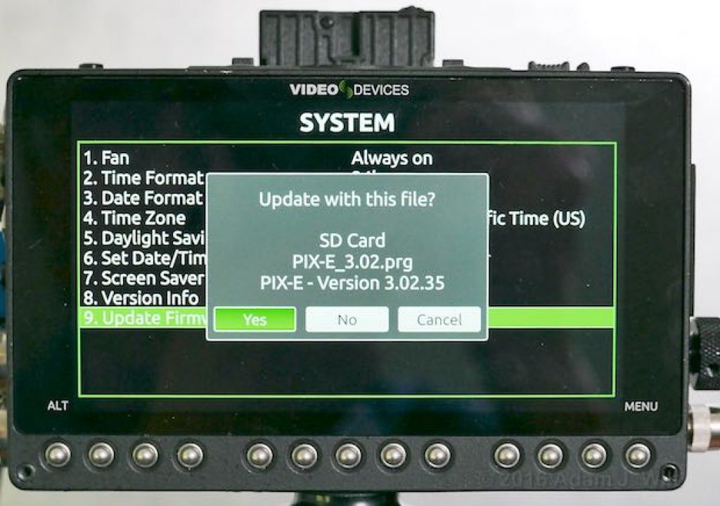 PIX-E5 loading firmware 3.02