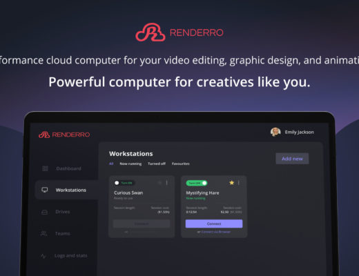 Renderro - powerful cloud computer for your post-production and creative tasks 1