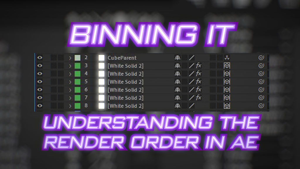 Binning it: Understanding layer rendering order in After Effects 1