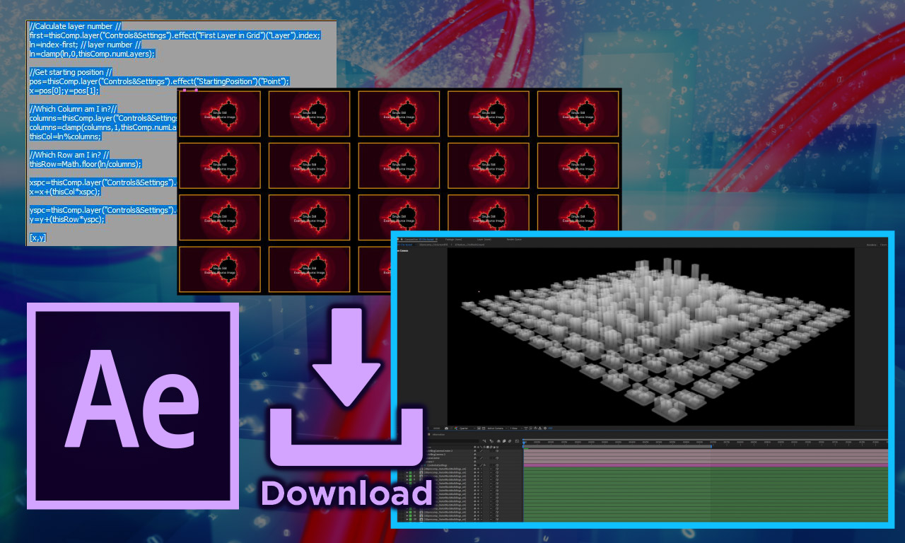 Automatic grid layouts in After Effects 1