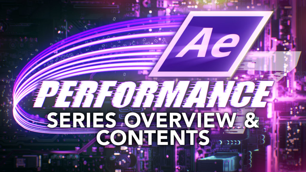 After Effects & Performance. Series Overview & Contents 39