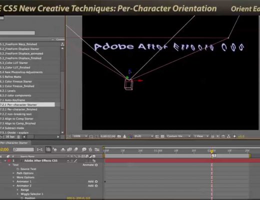 Per-character 3D in After Effects
