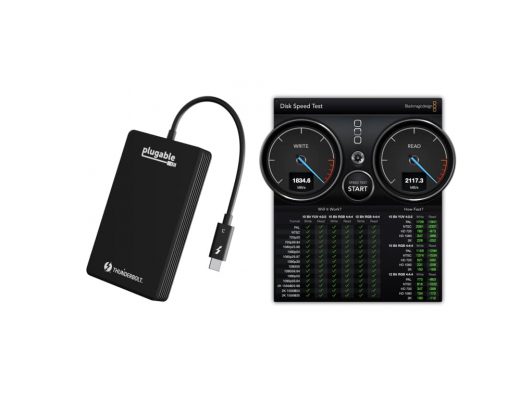 Speed test & review: Plugable NVMe Thunderbolt3 SSD external SSD 8