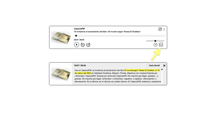 Podcast playback: immersive reading + italics on website-desktop & mobile 1