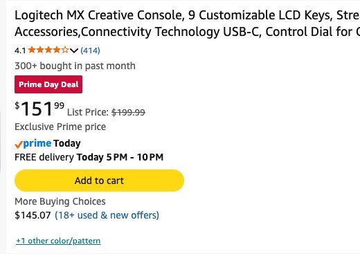 Still time to get an editing control surface during Amazon Prime Day 1