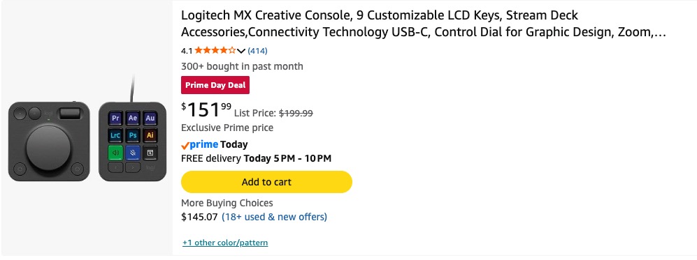 Still time to get an editing control surface during Amazon Prime Day 23