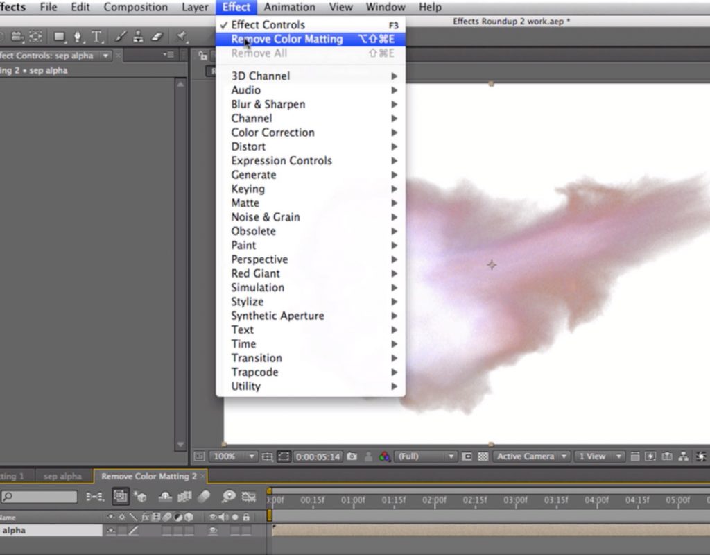 After Effects Classic Course: Remove Color Matting 1