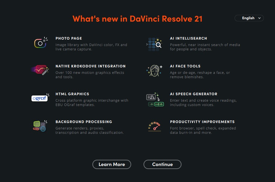 DaVinci Resolve 21 Announced with new AI features and a new Photo page 1