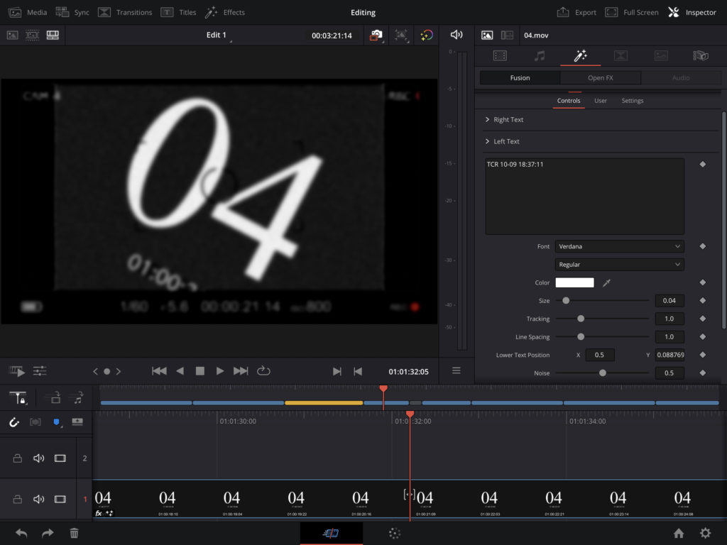 Kicking the Tires on Resolve for iPad 1