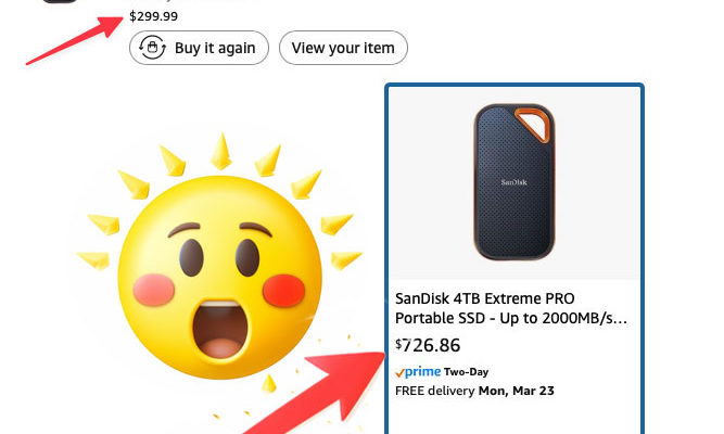 How much have those SSD drives increased in price? 1