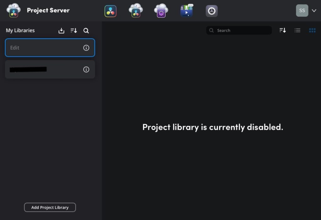 Blackmagic Resolve 18.6 - Project library is currently disabled and the fix 19