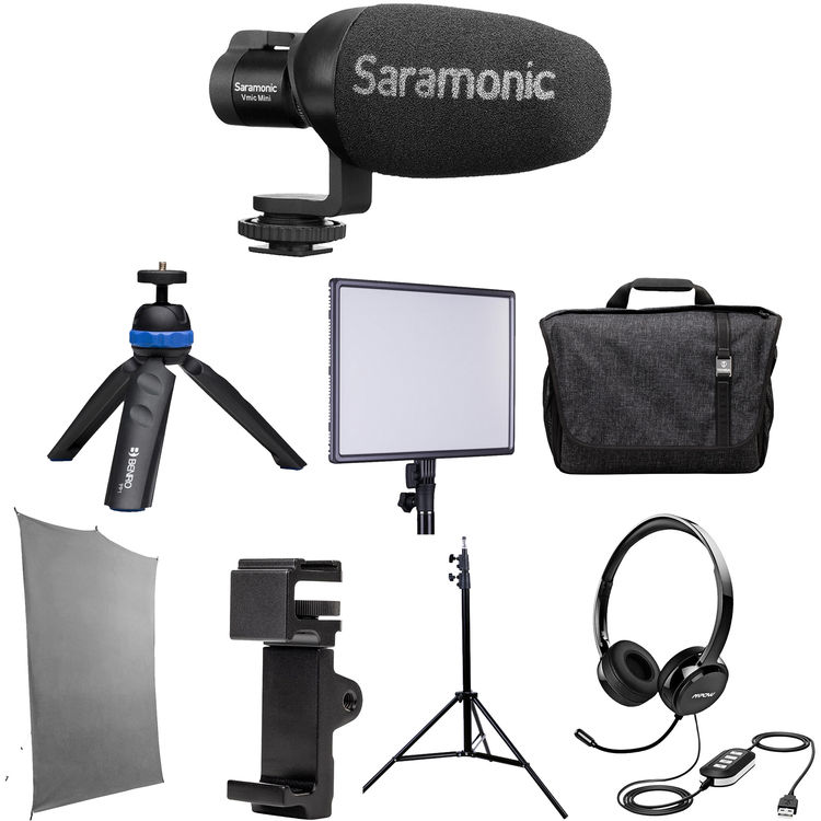 Review: Saramonic HomeBase3 kit with background, light, microphones and more 1
