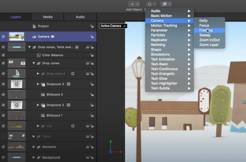 Animating a 3D Camera in Motion 1