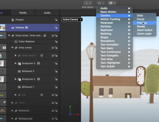 Animating a 3D Camera in Motion 55