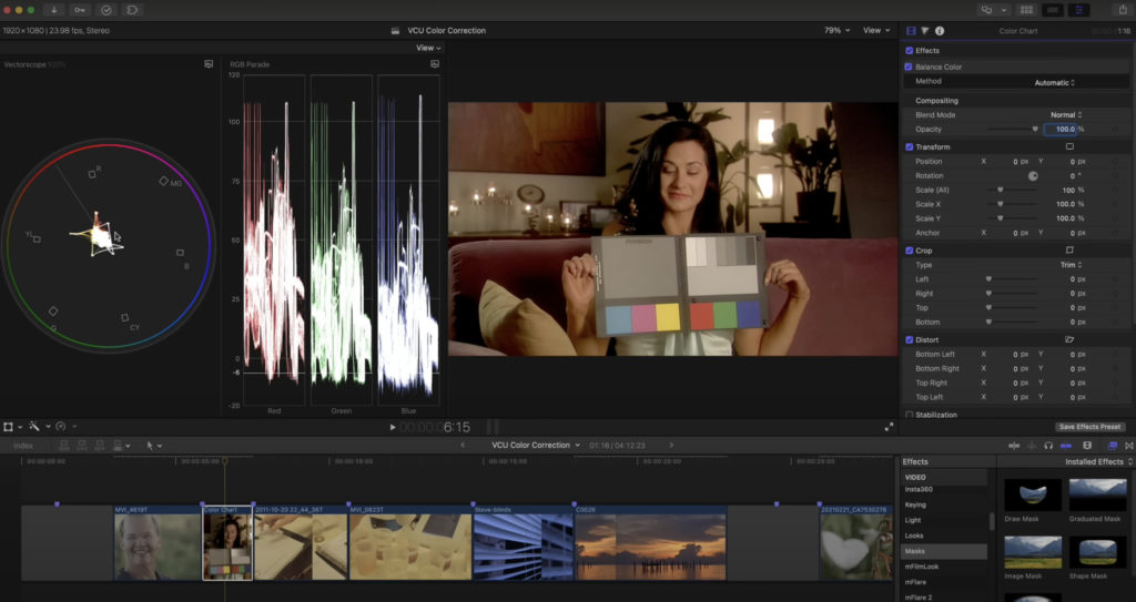 Grading in Final Cut Pro 1