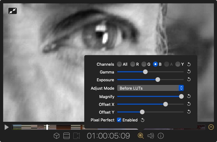 Screen viewer showing Inspect controls