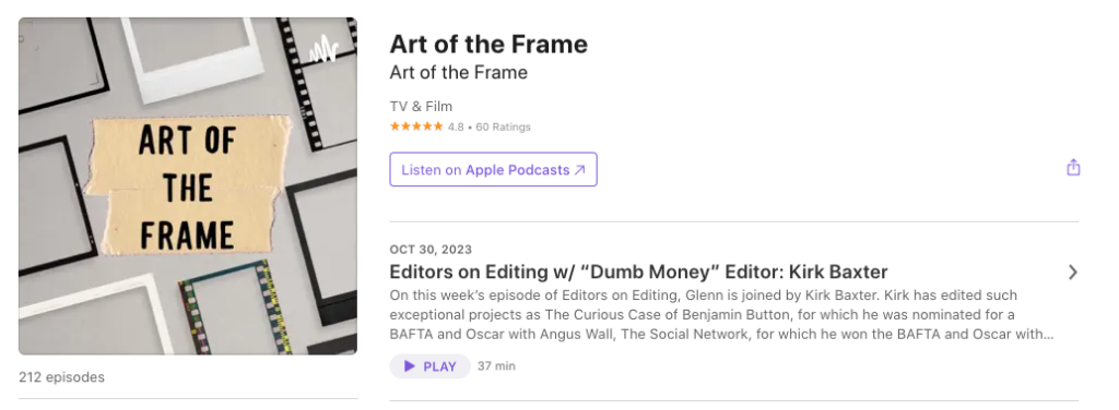 Editors on Editing w/ “Dumb Money” Editor: Kirk Baxter 1