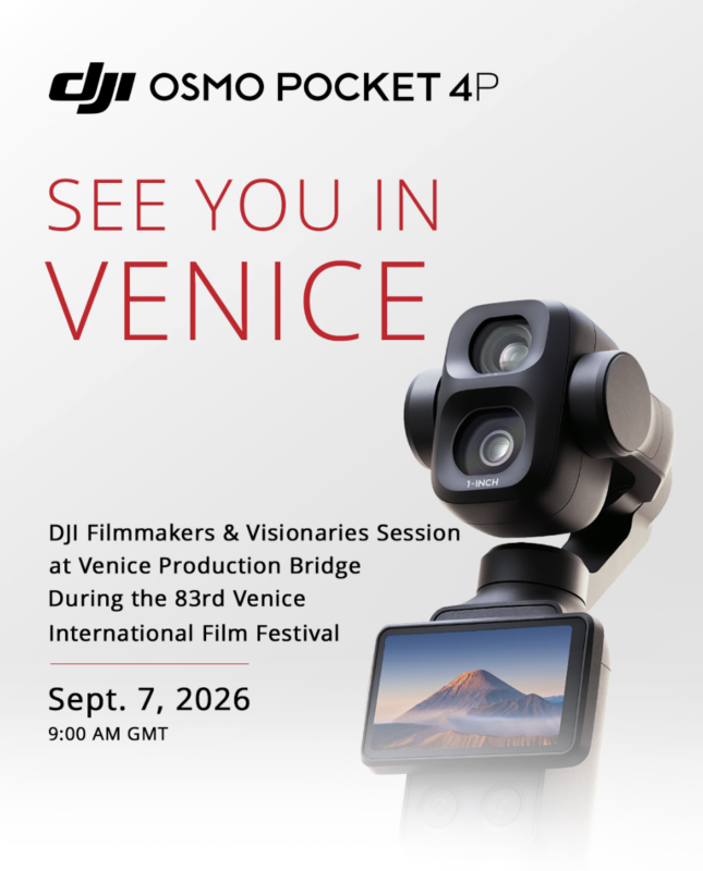 The DJI Osmo Pocket 4P Shines at the 83rd Venice Film Festival 1