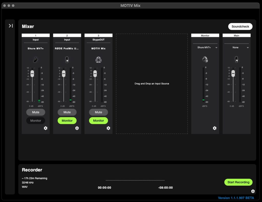 Shure Motiv Mix software mixer recorder: Challenger to RØDE Connect? 3