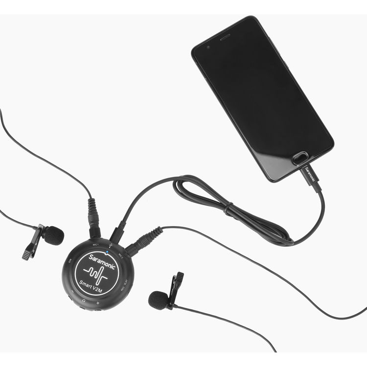 Review: Smart V2M mobile audio interface with 2 lav mics for USB and Lightning 25