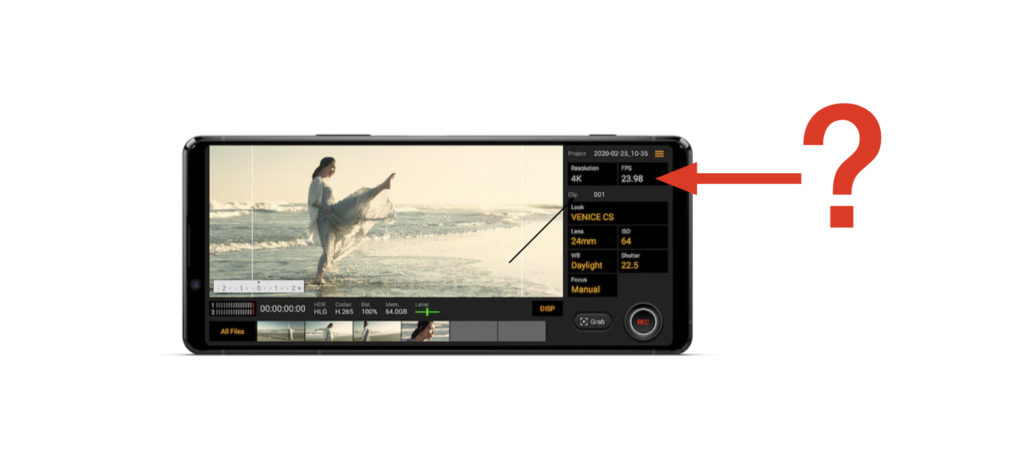 Sony Xperia 1 II’s Cinema Pro: non-integer framerates? 1