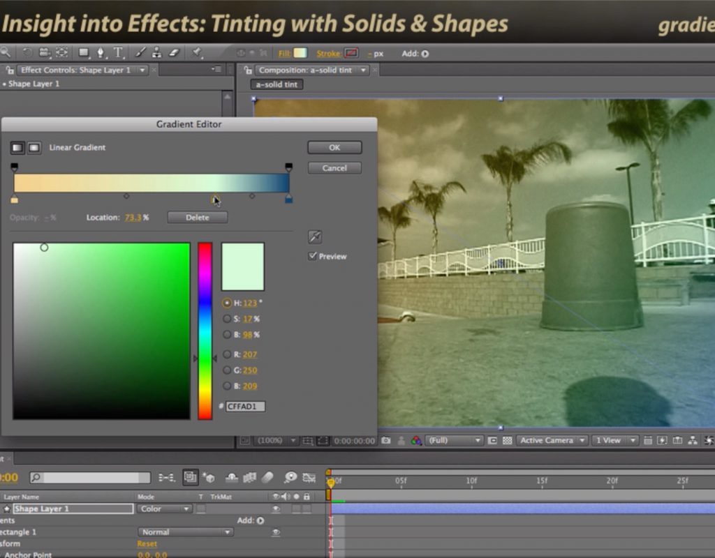 After Effects Classic Course: Tinting with Solids & Shape Layers 1