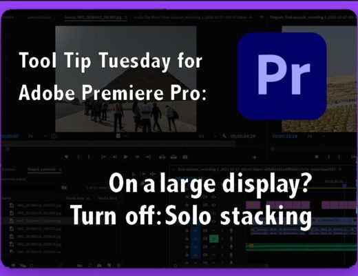 Tool Tip Tuesday: On a big screen? Turn off "Solo Mode" for stacked panels like Lumetri 32
