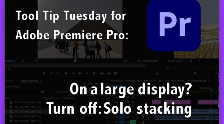 Tool Tip Tuesday: On a big screen? Turn off "Solo Mode" for stacked panels like Lumetri 1